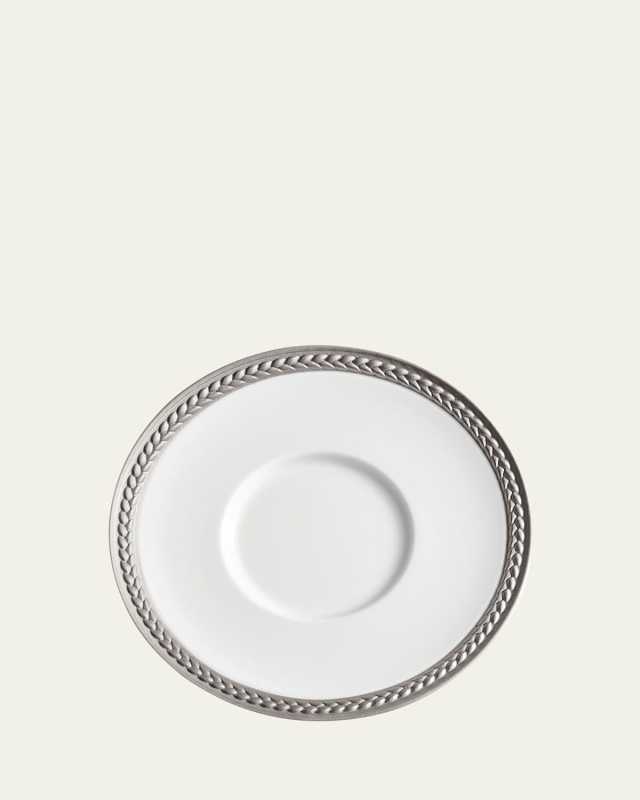 Soie Tressee Platinum Saucer